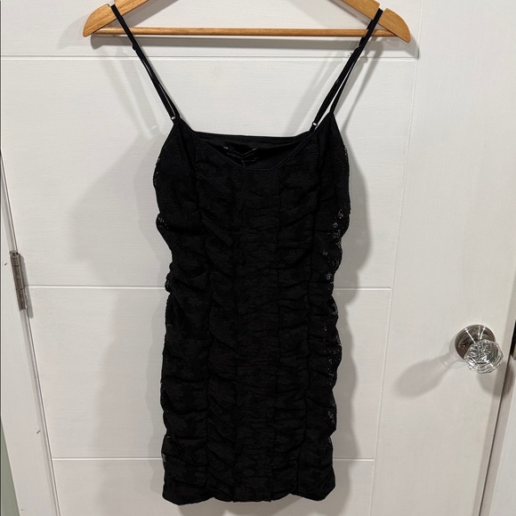Urban Outfitters Women’s Tegan Black Lace Mini Dress - Picture 1 of 6